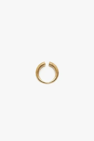 Bague boutons de manchette en or clair