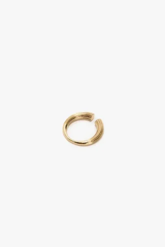 Bague boutons de manchette en or clair