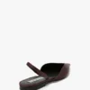 Ballerines à dos nu The Victoria Angle en satin bordeaux Ballerines à dos nu The Victoria Angle en satin bordeaux