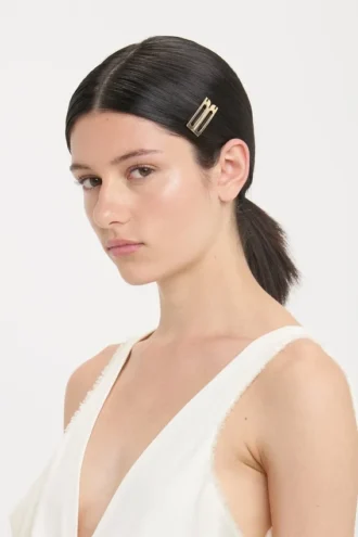 Barrette Dorian en or clair