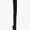 Bottes Harlow à bout ouvert en jersey stretch 100, couleur noire Bottes Harlow à bout ouvert en jersey stretch 100, couleur noire