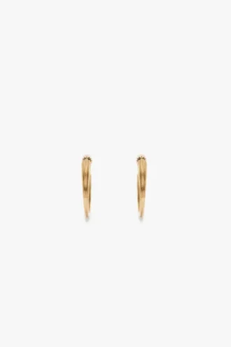 Boucles d&rsquo;oreilles boutons de manchette en or clair