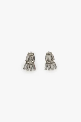 Boucles d&rsquo;oreilles à clip en cristal