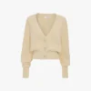 Cardigan à poches torsadées, couleur ivoire