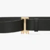 Ceinture de smoking Dorian en cuir souple noir Ceinture de smoking Dorian en cuir souple noir