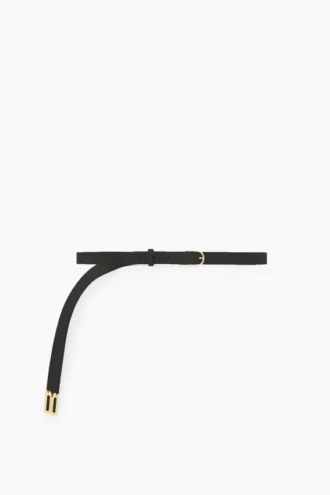 Ceinture Dorian B Finite en cuir souple noir