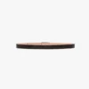 Ceinture Dorian en cuir de veau gaufré croco couleur espresso Ceinture Dorian en cuir de veau gaufré croco couleur espresso