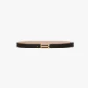Ceinture Dorian en cuir grainé noir Ceinture Dorian en cuir grainé noir