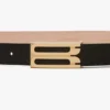 Ceinture Dorian en cuir grainé noir Ceinture Dorian en cuir grainé noir