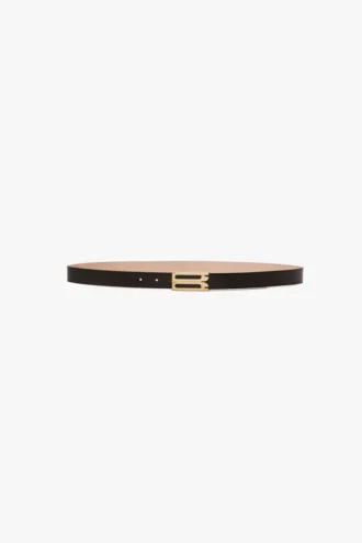 Ceinture Dorian en cuir noir