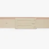 Ceinture Dorian ton sur ton en cuir lisse ivoire Ceinture Dorian ton sur ton en cuir lisse ivoire