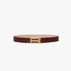 Ceinture Jumbo Dorian en cuir bordeaux Ceinture Jumbo Dorian en cuir bordeaux