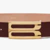Ceinture Jumbo Dorian en cuir bordeaux Ceinture Jumbo Dorian en cuir bordeaux