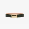 Ceinture Jumbo Dorian en cuir gaufré imitation crocodile Dark Forest Ceinture Jumbo Dorian en cuir gaufré imitation crocodile Dark Forest