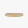 Ceinture Jumbo Dorian en cuir grainé ivoire Ceinture Jumbo Dorian en cuir grainé ivoire