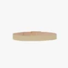Ceinture Jumbo Dorian en cuir grainé ivoire Ceinture Jumbo Dorian en cuir grainé ivoire