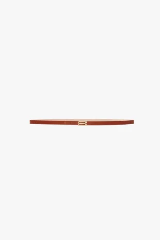 Ceinture Micro Dorian en cuir beige