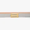 Ceinture Micro Dorian en cuir brillant couleur magnésium Ceinture Micro Dorian en cuir brillant couleur magnésium