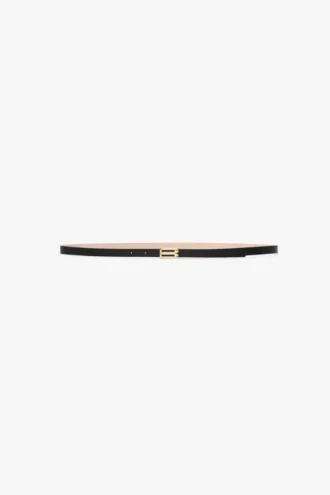 Ceinture Micro Dorian en cuir noir