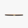 Ceinture Micro Dorian en cuir noir brillant Ceinture Micro Dorian en cuir noir brillant