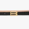 Ceinture Micro Dorian en cuir noir brillant Ceinture Micro Dorian en cuir noir brillant