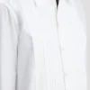 Chemise à plis creux en blanc Chemise à plis creux en blanc