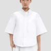 Chemise trapèze en blanc optique Chemise trapèze en blanc optique
