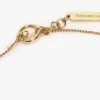 Collier pendentif boutons de manchette en or clair Collier pendentif boutons de manchette en or clair
