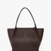 Grand sac cabas The Victoria en cuir bordeaux