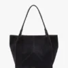 Grand sac cabas The Victoria en daim bleu marine
