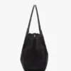 Grand sac cabas The Victoria en daim bleu marine