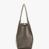 Grand sac cabas The Victoria en daim gris galet