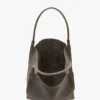 Grand sac cabas The Victoria en daim gris galet