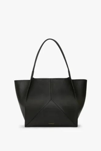 Grand sac cabas Victoria en cuir noir