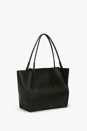 Grand sac cabas Victoria en cuir noir