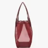 Grand sac cabas Victoria en maille bordeaux Grand sac cabas Victoria en maille bordeaux