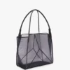 Grand sac fourre-tout Victoria en maille bleu marine