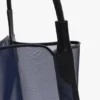 Grand sac fourre-tout Victoria en maille bleu marine