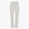 Jean slim taille haute en blanc délavé Jean slim taille haute en blanc délavé