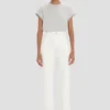 Jean stretch Alina en blanc délavé Jean stretch Alina en blanc délavé