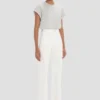 Jean stretch Alina en blanc délavé Jean stretch Alina en blanc délavé