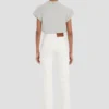 Jean stretch Alina en blanc délavé Jean stretch Alina en blanc délavé
