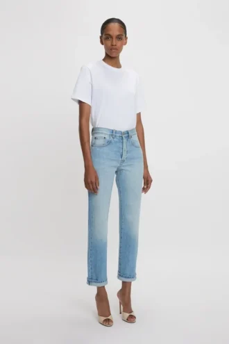 Jeans Victoria délavé bleu clair