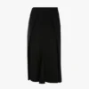 Jupe midi ajustée en noir Jupe midi ajustée en noir