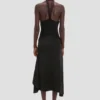 Jupe midi asymétrique en noir Jupe midi asymétrique en noir