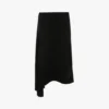 Jupe midi asymétrique en noir Jupe midi asymétrique en noir