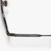 Lunettes de soleil aviateur en métal fin, dorées et noires Lunettes de soleil aviateur en métal fin, dorées et noires