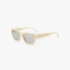 Lunettes de soleil en acétate marbré ivoire