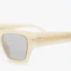 Lunettes de soleil en acétate marbré ivoire