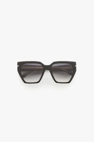 Lunettes de soleil en acétate noir